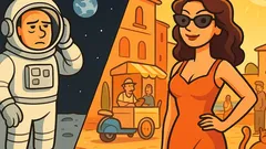 Barzelletta: un uomo sulla Luna...